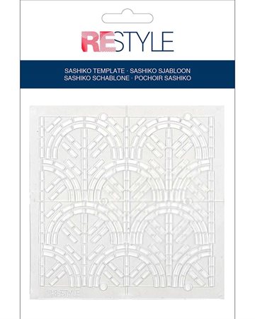 ReStyle Sashiko template Waves